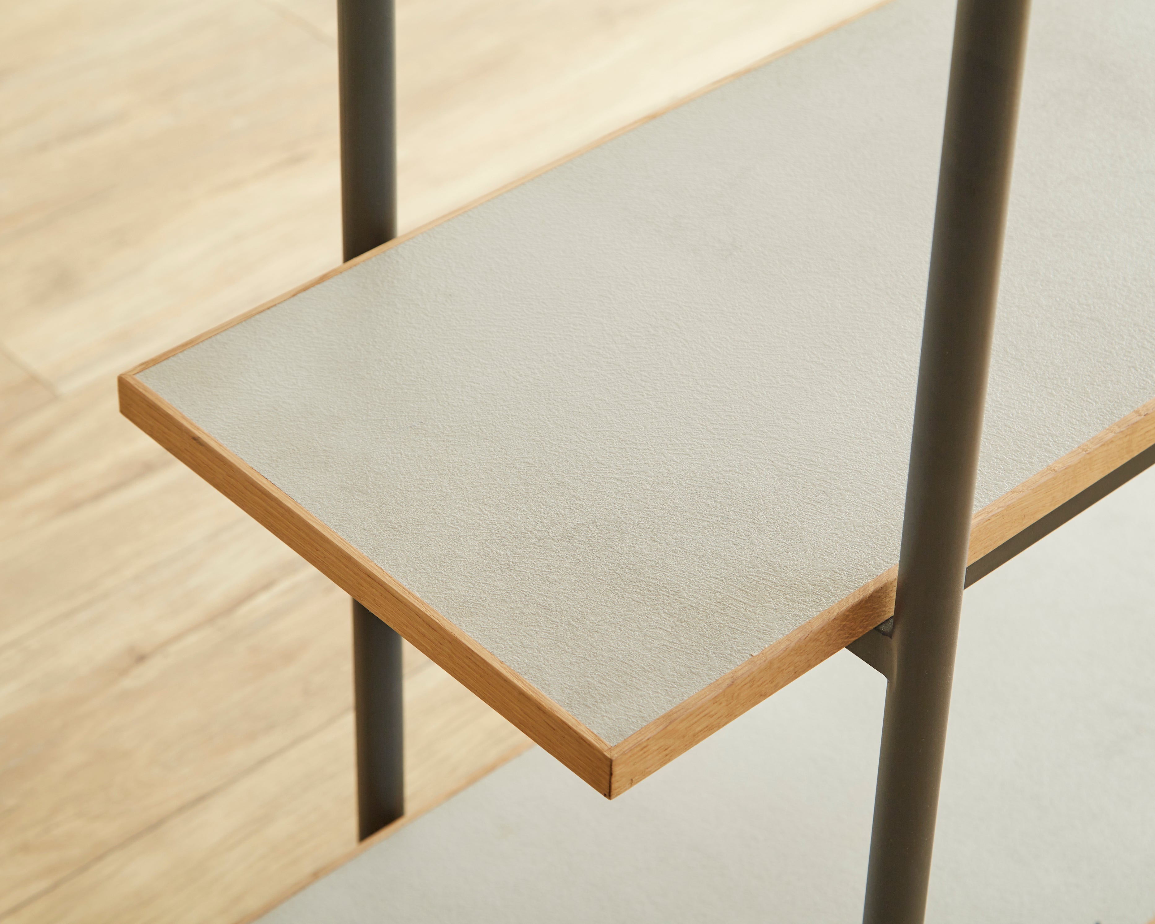 Ragnar ハイシェルフ W85 オーク突板 ウォールナット突板 メラミン化粧板 スチール脚 ナチュラル ブラウン