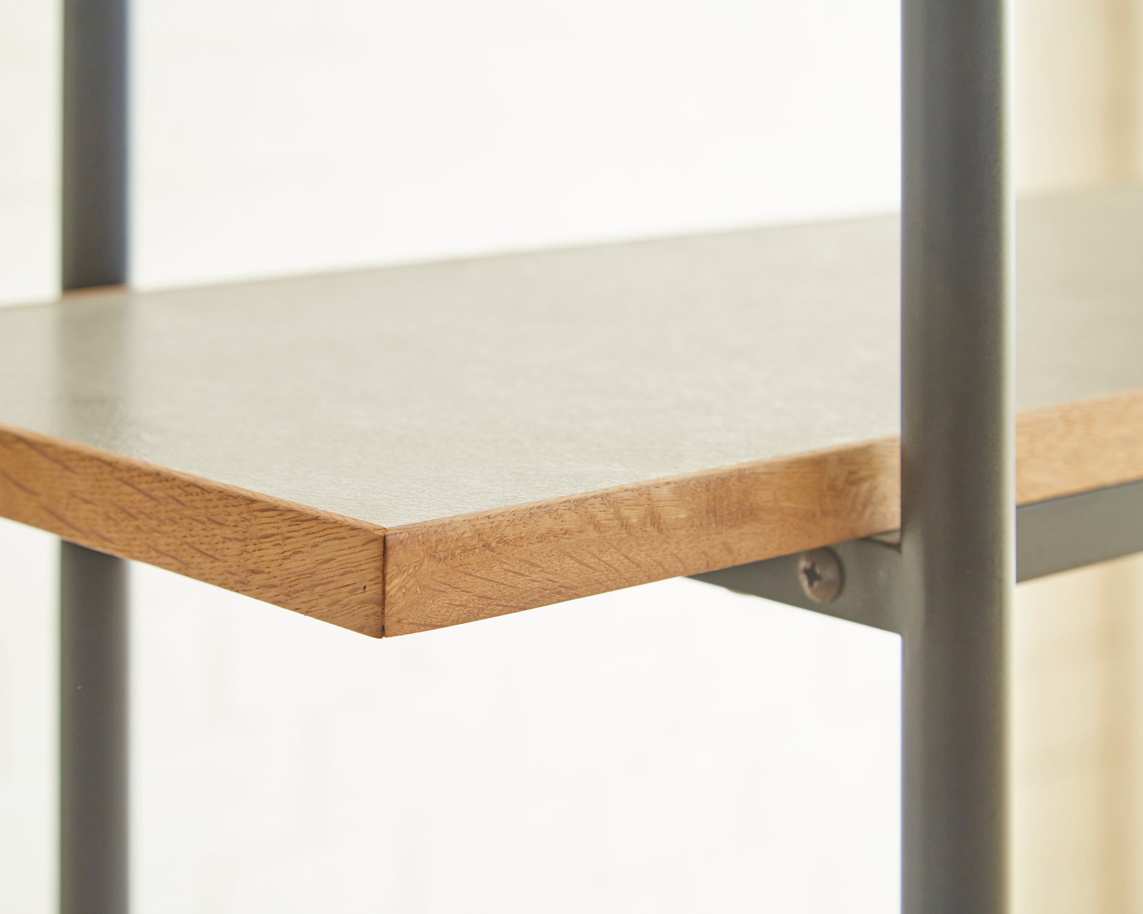 Ragnar ハイシェルフ W85 オーク突板 ウォールナット突板 メラミン化粧板 スチール脚 ナチュラル ブラウン