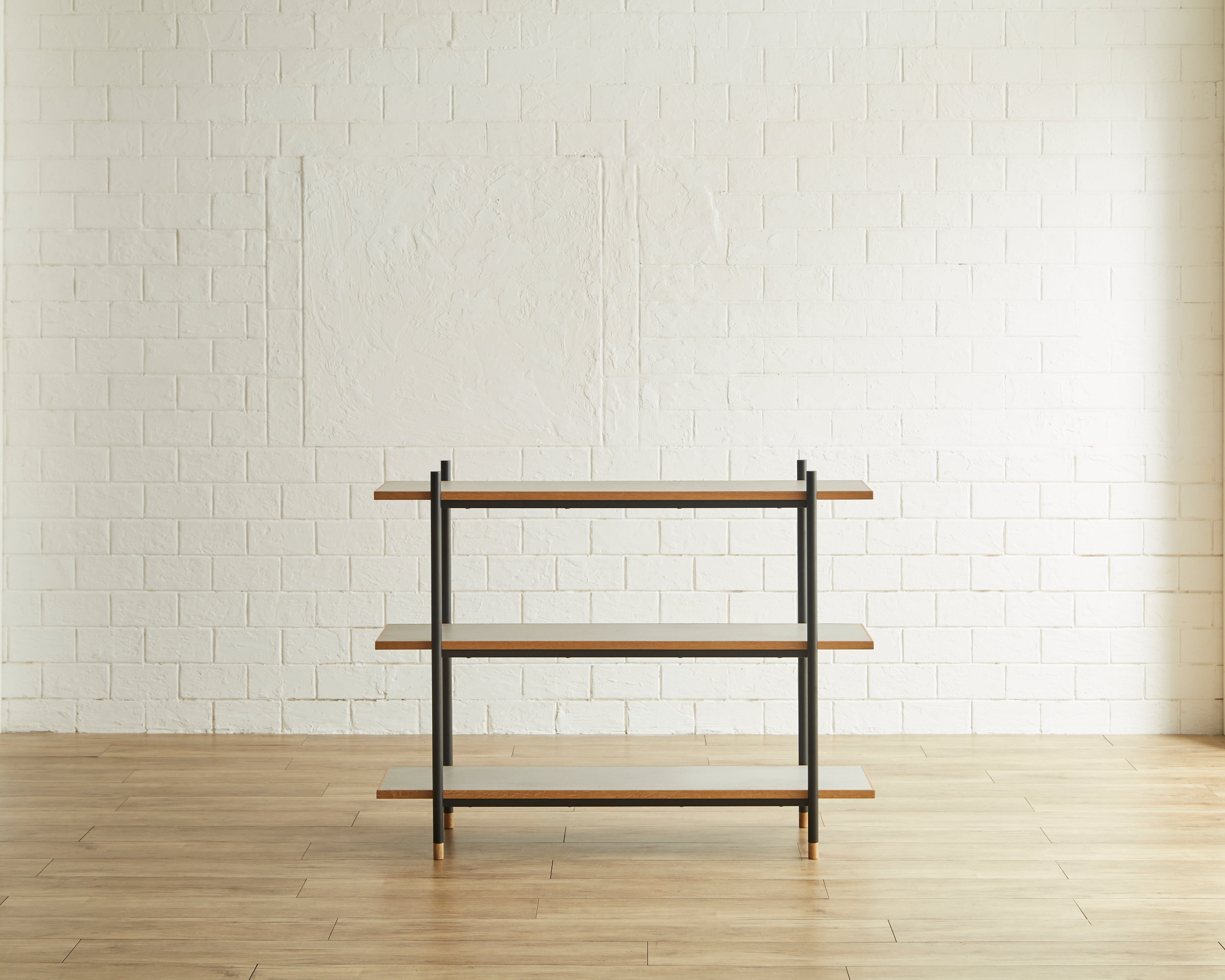 Ragnar ローシェルフ シェルフ W120 オーク突板 ウォールナット突板 メラミン化粧板 スチール脚 ナチュラル ブラウン