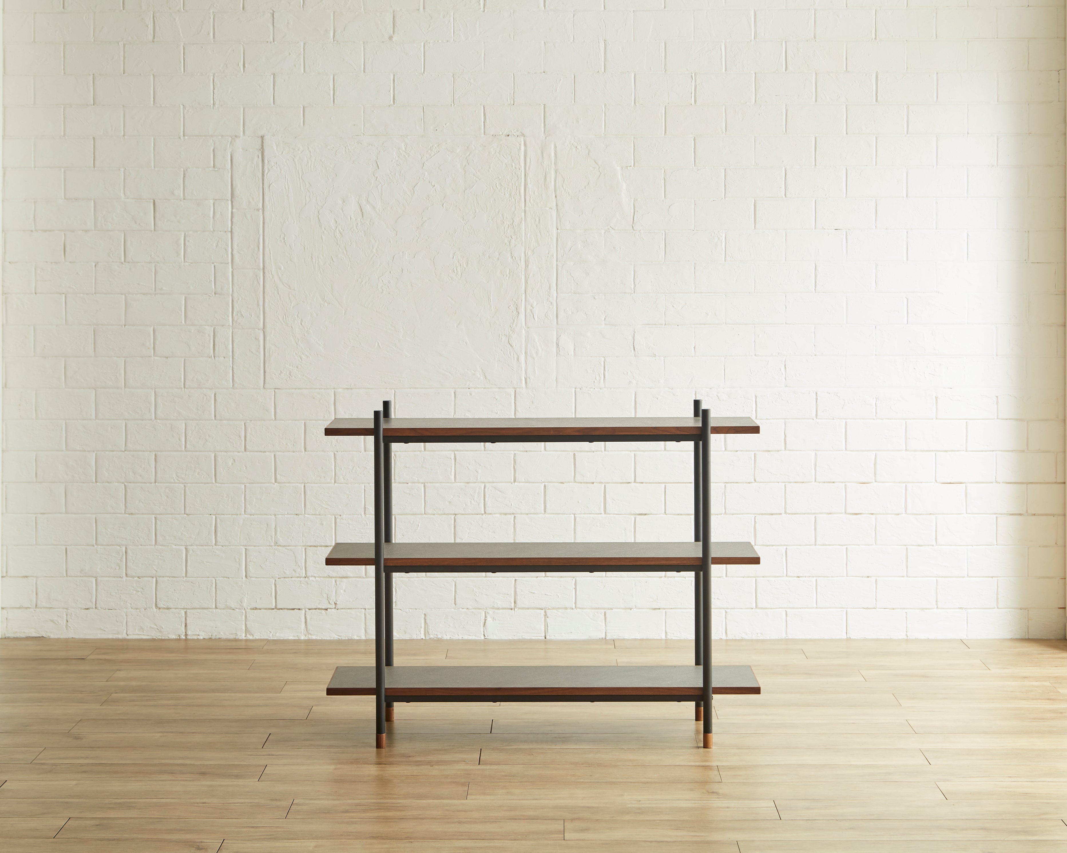 Ragnar ローシェルフ シェルフ W120 オーク突板 ウォールナット突板 メラミン化粧板 スチール脚 ナチュラル ブラウン