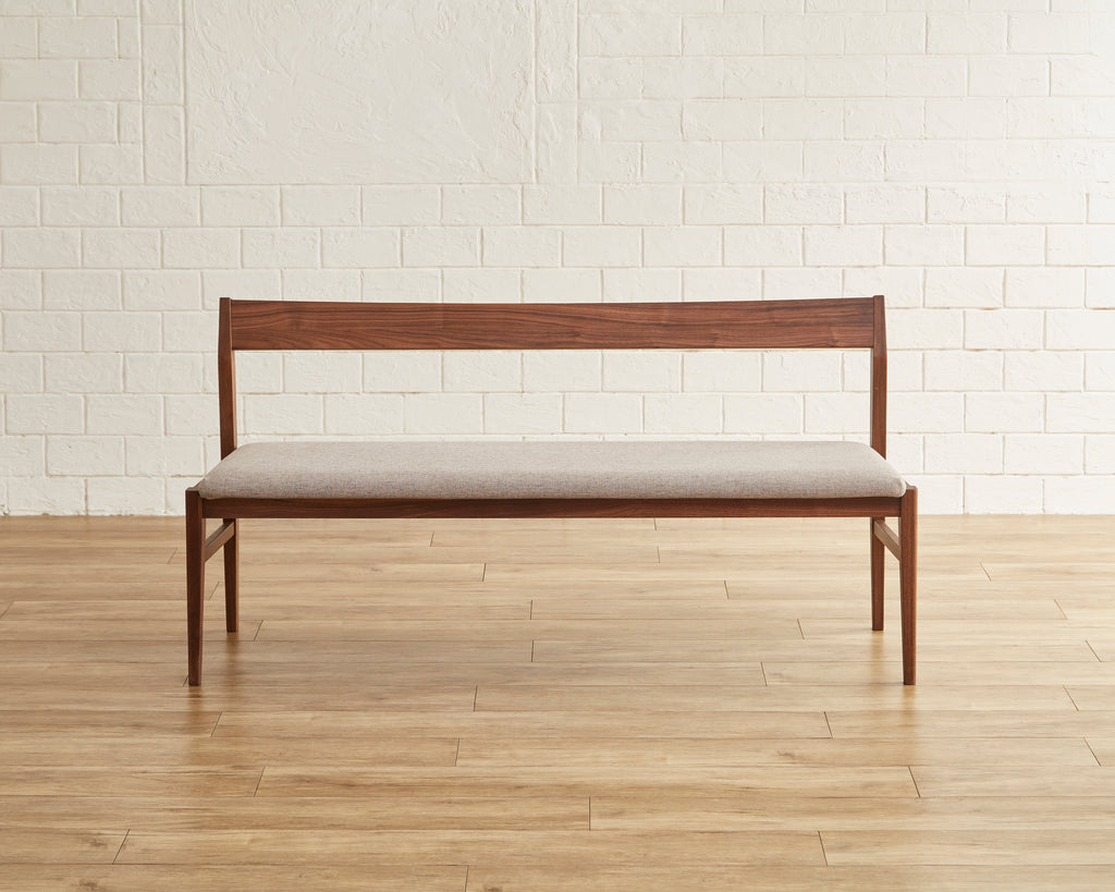 CASA ベンチ W110cm W150cm オーク材 ウォールナット材 ファブリック ナチュラル