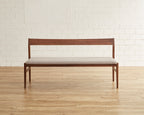 CASA ベンチ W110cm W150cm オーク材 ウォールナット材 ファブリック ナチュラル