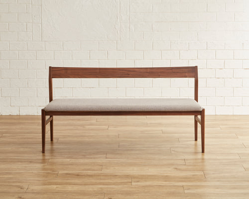 CASA ベンチ W110cm W150cm オーク材 ウォールナット材 ファブリック ナチュラル