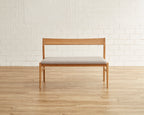 CASA ベンチ W110cm W150cm オーク材 ウォールナット材 ファブリック ナチュラル