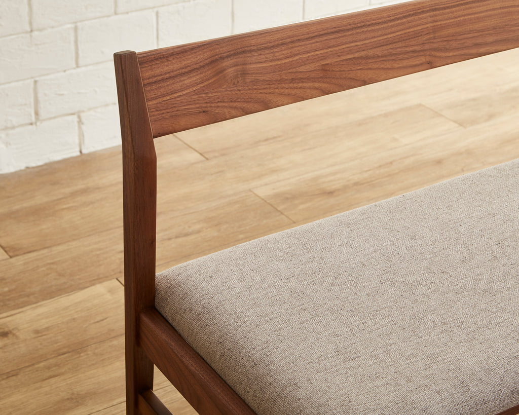 CASA ベンチ W110cm W150cm オーク材 ウォールナット材 ファブリック ナチュラル