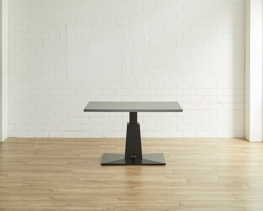 Walter 昇降式テーブル W120 MDF モルタル スチール ライトグレー