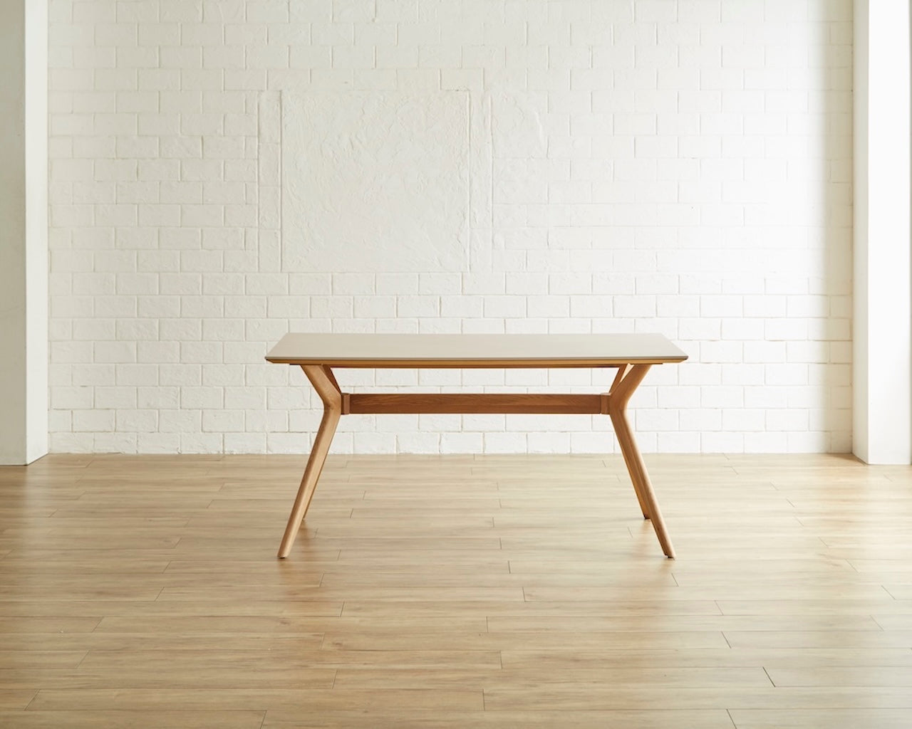 Shield ダイニングテーブル W150 ナチュラルモダン セラミック 天然木オーク材 ウレタン塗装