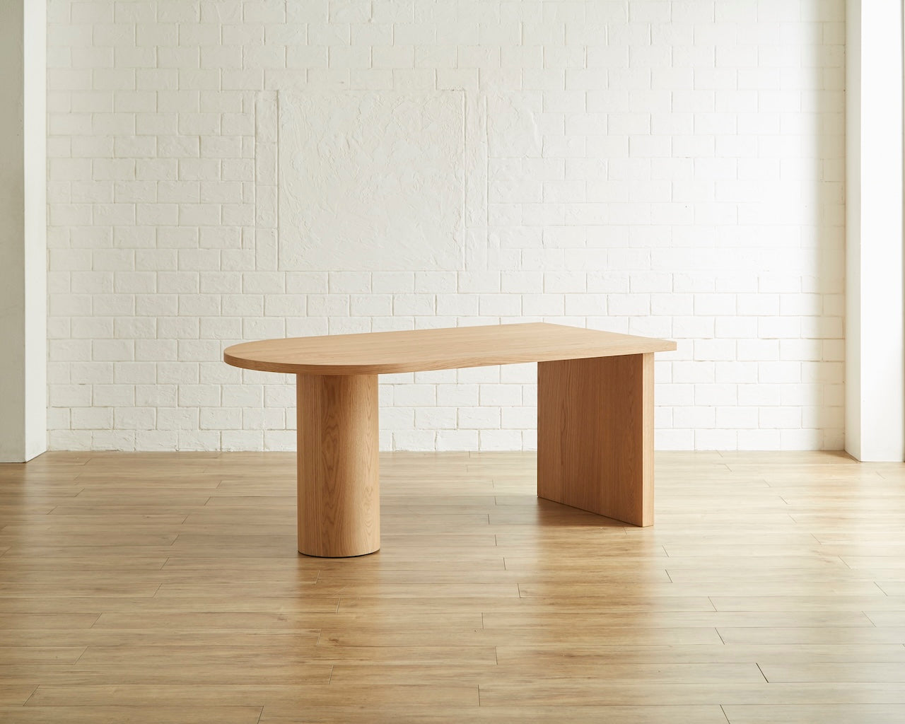 ZIEG ダイニングテーブル W165 ナチュラル ブラウン