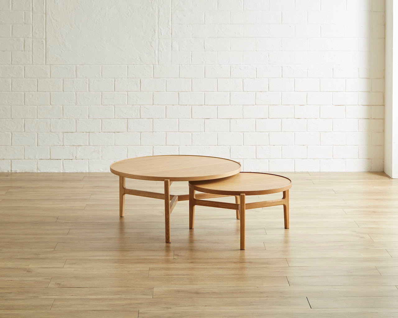 Mone ローテーブル 大小サイズ 2サイズ展開 ナチュラル ブラウン