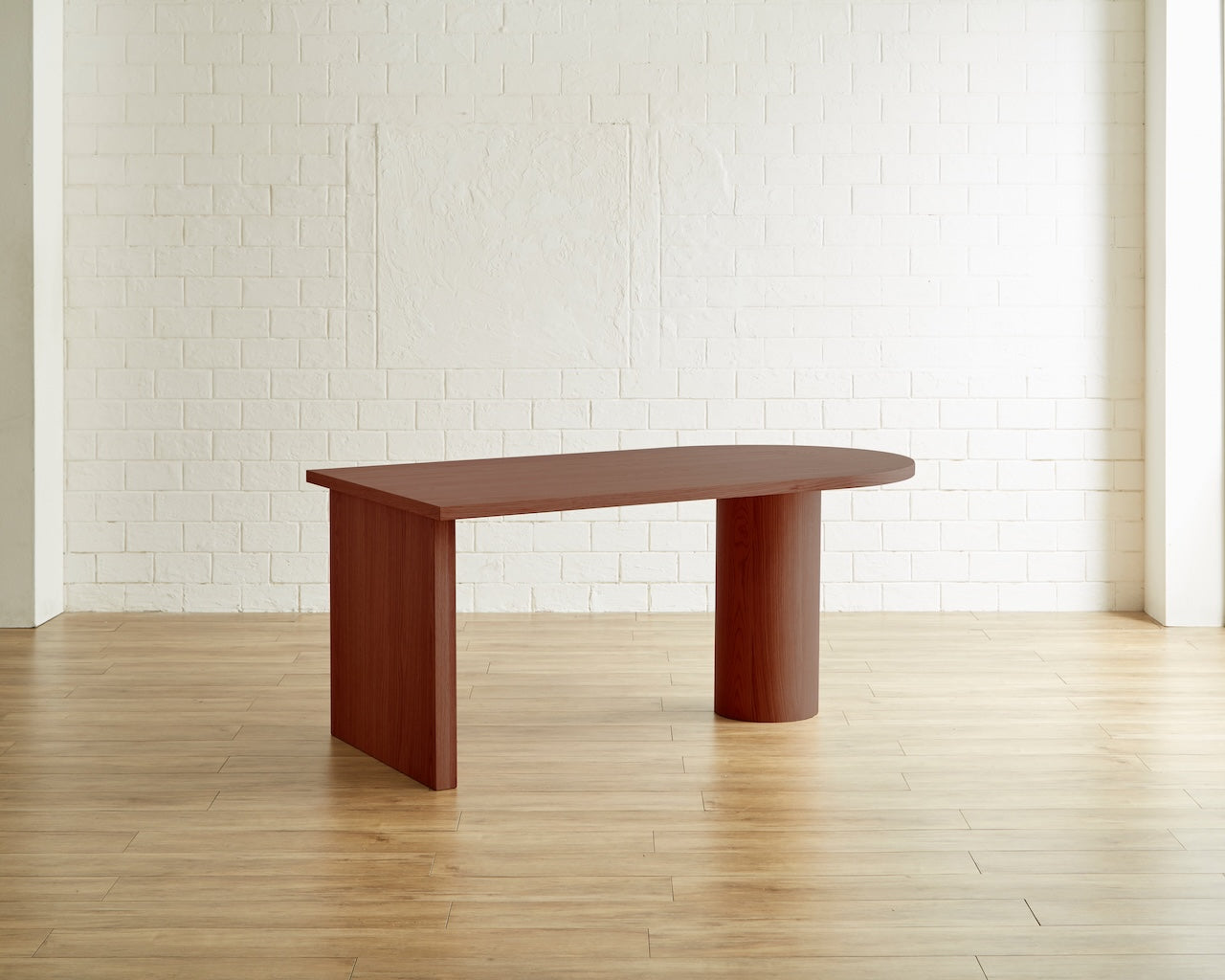 ZIEG ダイニングテーブル W165 ナチュラル ブラウン