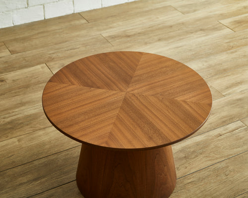 Argos センターテーブル 60丸 テーブル ローテーブル W60 ナチュラル ブラウン ブラック