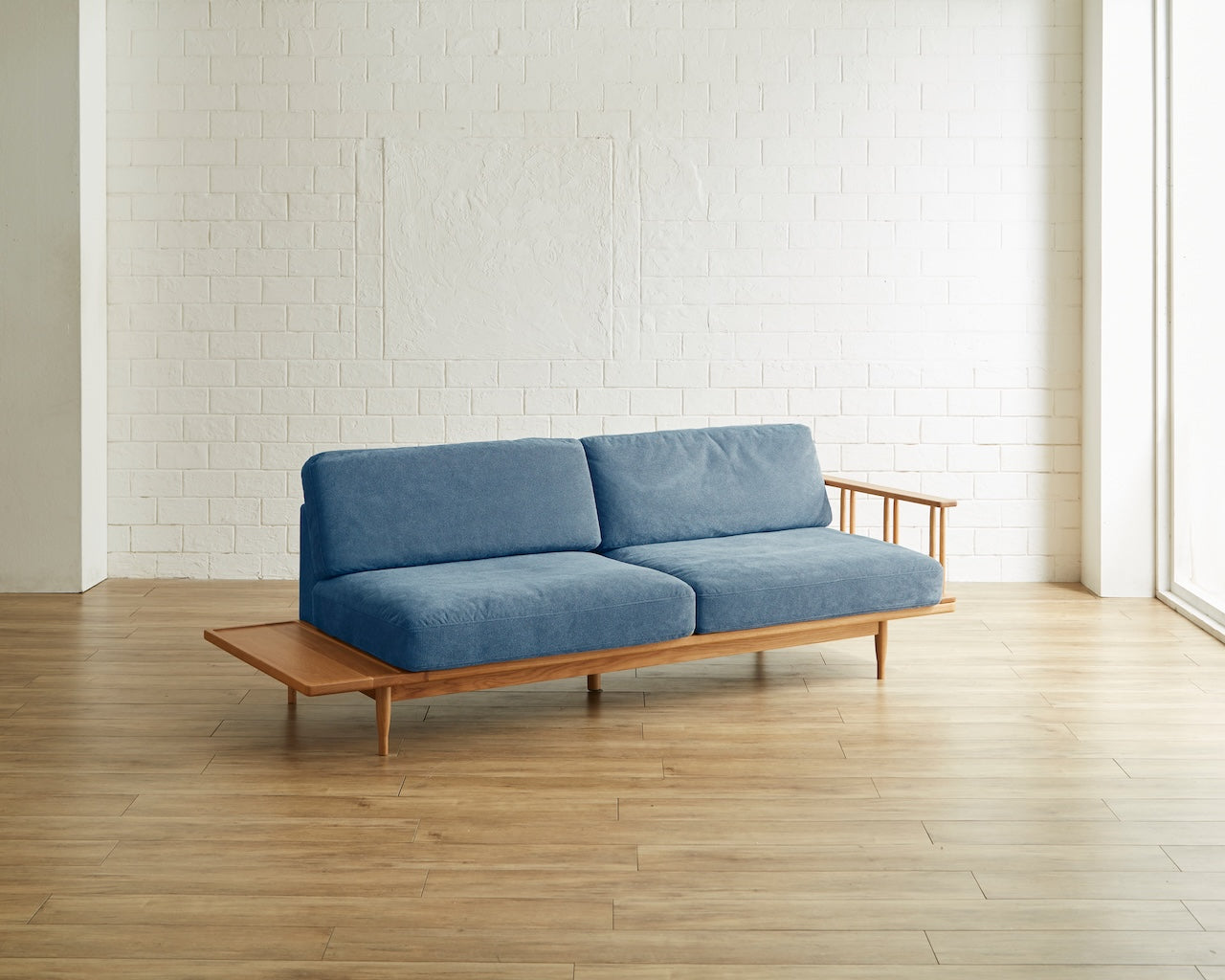 Mary ソファ ローポジションソファ ミニテーブル付き