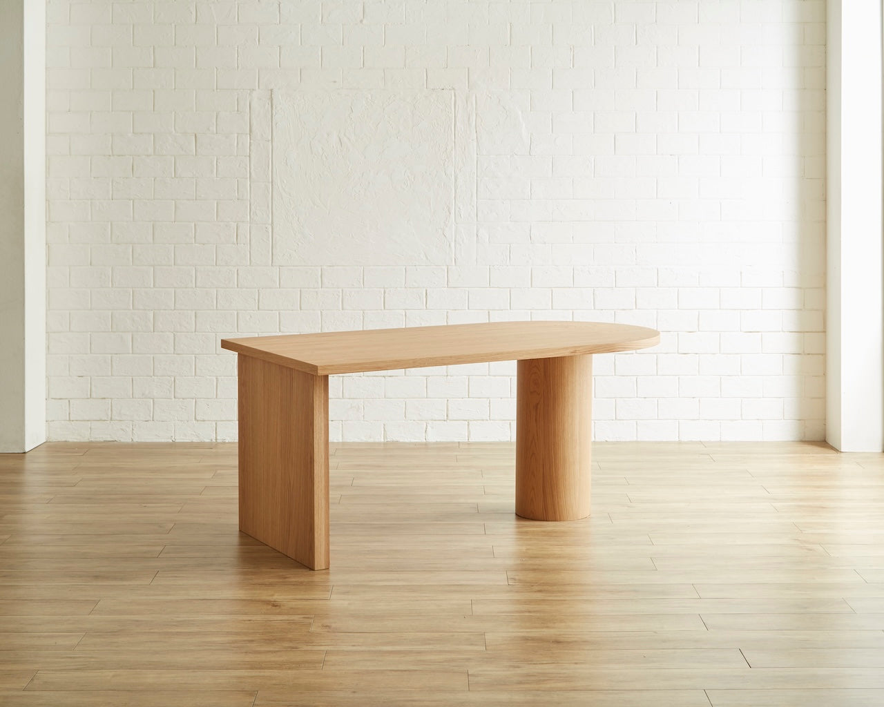 ZIEG ダイニングテーブル W165 ナチュラル ブラウン