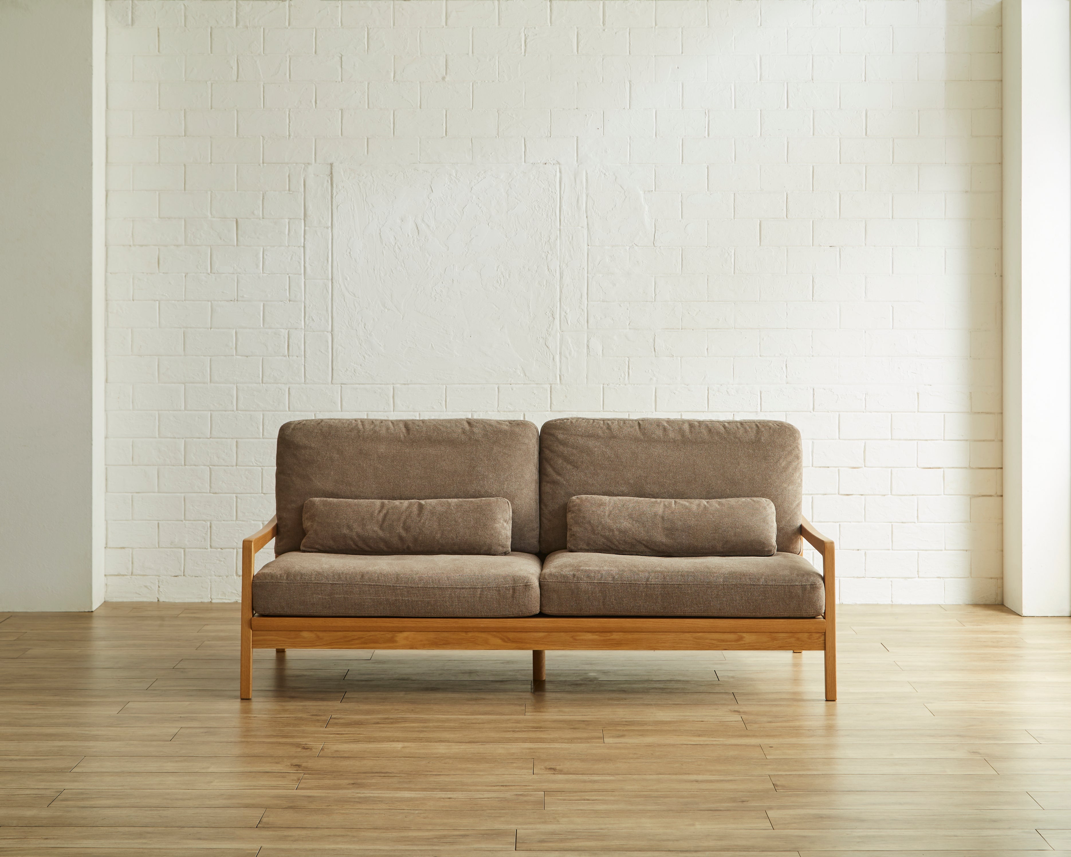 Graz ソファ 3Pソファ 木製フレーム カフェブラウン