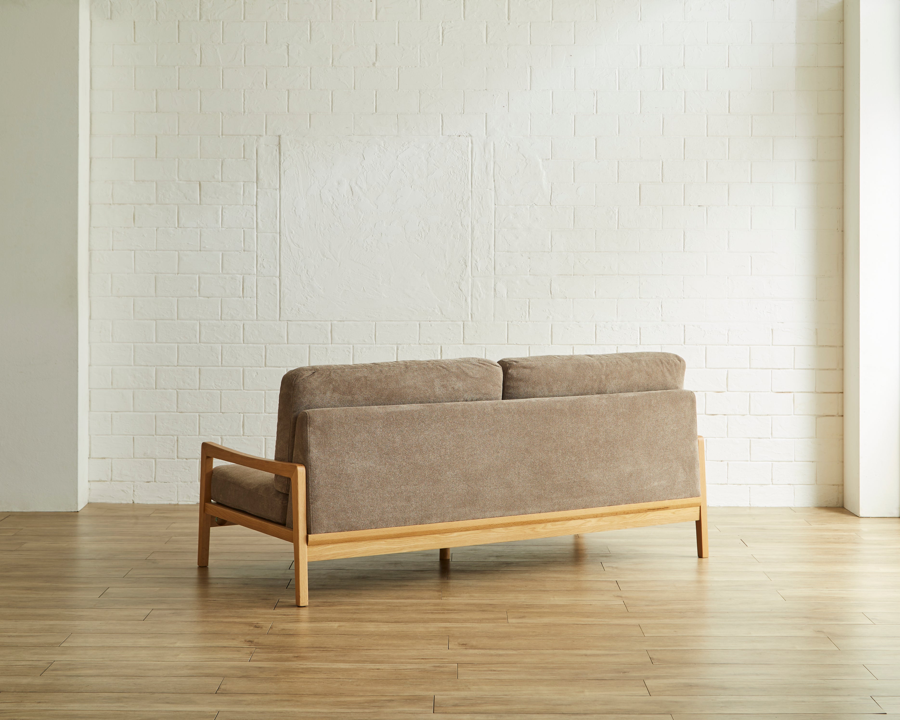 Graz ソファ 3Pソファ 木製フレーム カフェブラウン