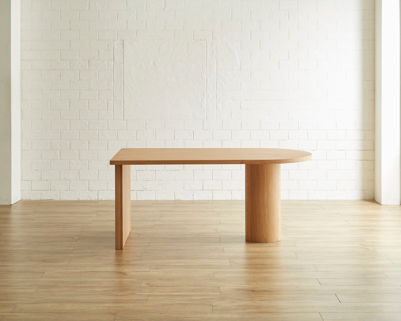 ZIEG ダイニングテーブル W165 ナチュラル ブラウン