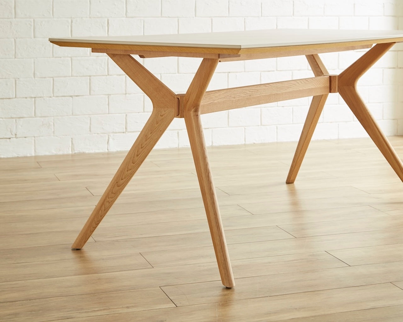 Shield ダイニングテーブル W150 ナチュラルモダン セラミック 天然木オーク材 ウレタン塗装